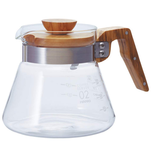 Hario Vcwn-60-Ov 600Ml Coffee Server Olive Wood-Kiichin - The #1 Place for Japanese Goods in Your Hand!