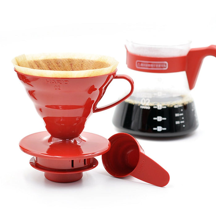Hario V60 02 Coffee Drip Set 1-4 Cups Red VCSD-02R-Kiichin - The #1 Place for Japanese Goods in Your Hand!