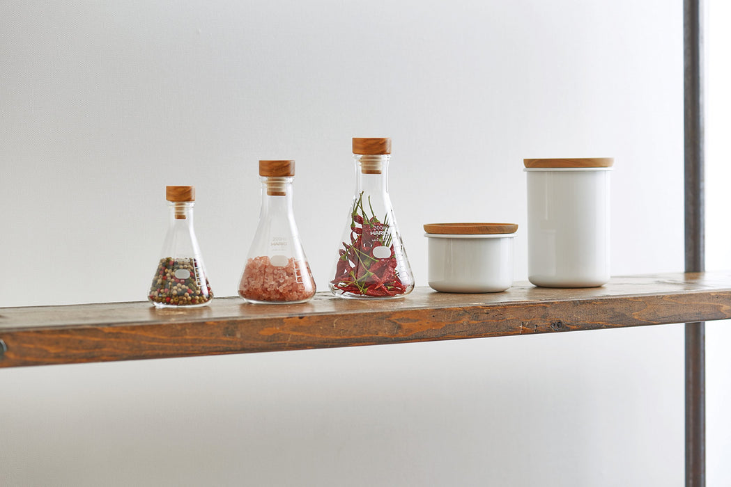 Hario Erlenmeyer Flask Stocker M Clear Sfs-M Japan - Efficient Storage Solution-Kiichin - The #1 Place for Japanese Goods in Your Hand!