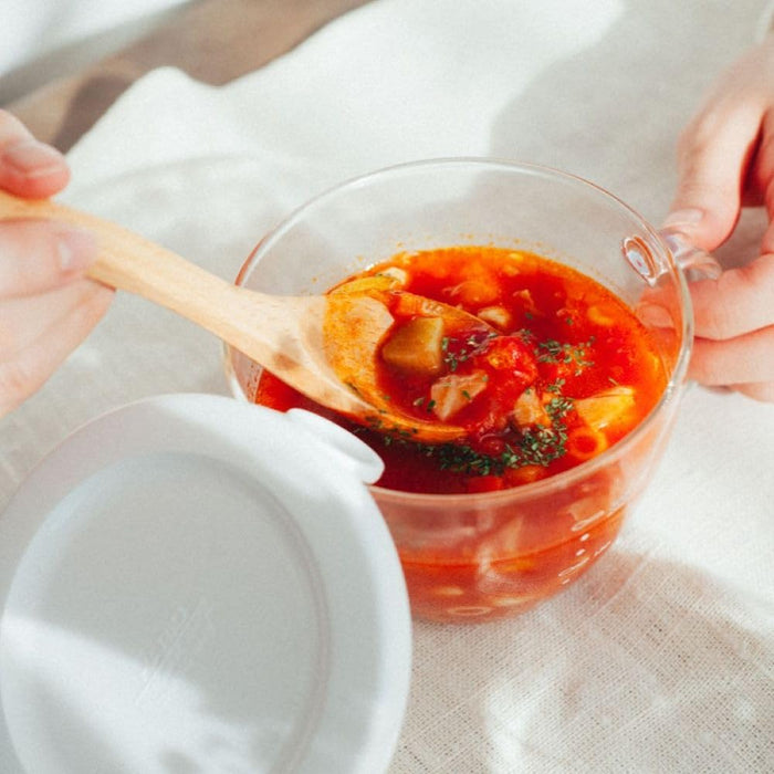 Hario XSC-1-W Soup Cup 300ml Microwave White Japan-Kiichin - The #1 Place for Japanese Goods in Your Hand!