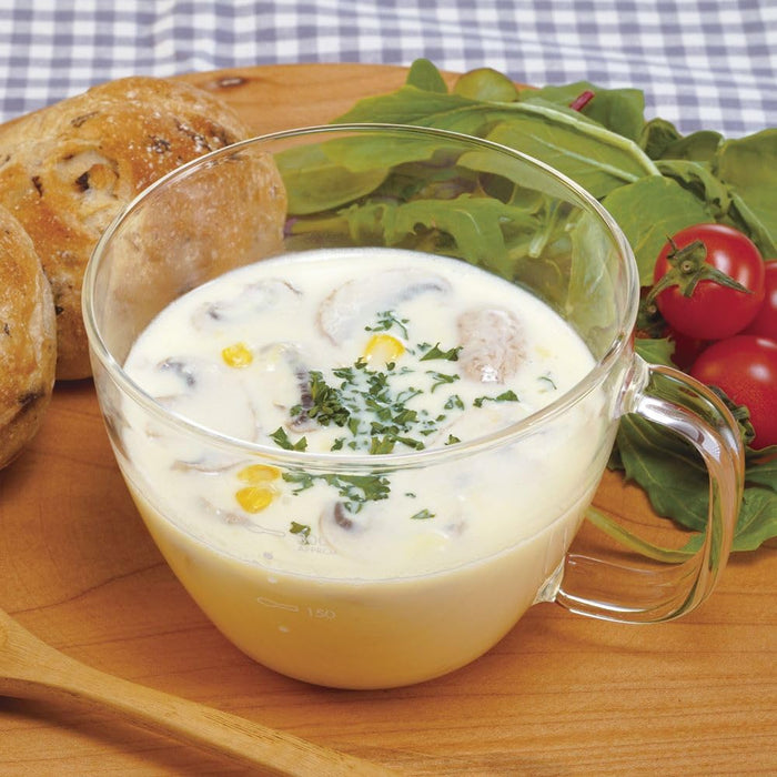 Hario XSC-1-W Soup Cup 300ml Microwave White Japan-Kiichin - The #1 Place for Japanese Goods in Your Hand!