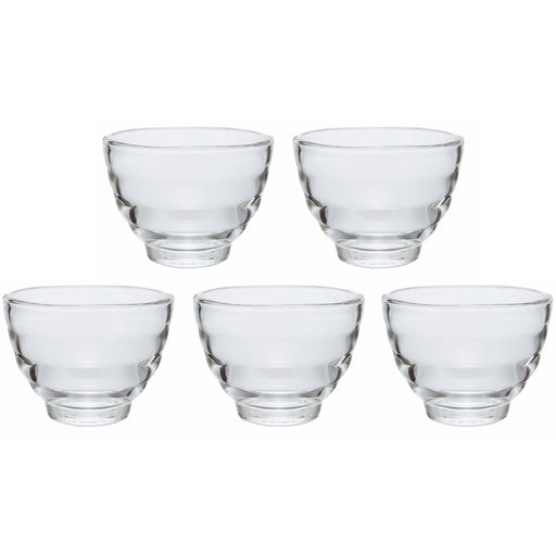 Hario Japan Glass Cup Set 5 - 170ml, Safe for Microwave/Oven/Dishwasher-Kiichin - The #1 Place for Japanese Goods in Your Hand!