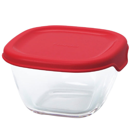 Hario 110ml Heat Resistant Glass Storage Red Container Japan Made Oven/Microwave/Dishwasher Safe 4 Pack-Kiichin - The #1 Place for Japanese Goods in Your Hand!