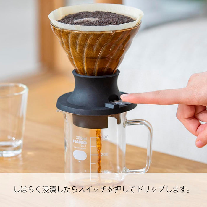 Hario SSD-5012-B Immersion Dripper Switch 200ml Yield Black Japan Made Set-Kiichin - The #1 Place for Japanese Goods in Your Hand!