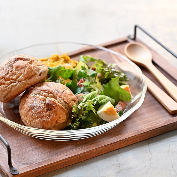 Hario Japan Heat Resistant Glass Plate 1100Ml Buono Kitchen Clear-Kiichin - The #1 Place for Japanese Goods in Your Hand!