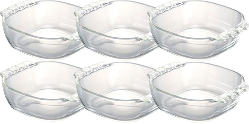 Hario Japan Heat Resistant Glass Toaster Dish Set of 6 - 400ml Capacity-Kiichin - The #1 Place for Japanese Goods in Your Hand!