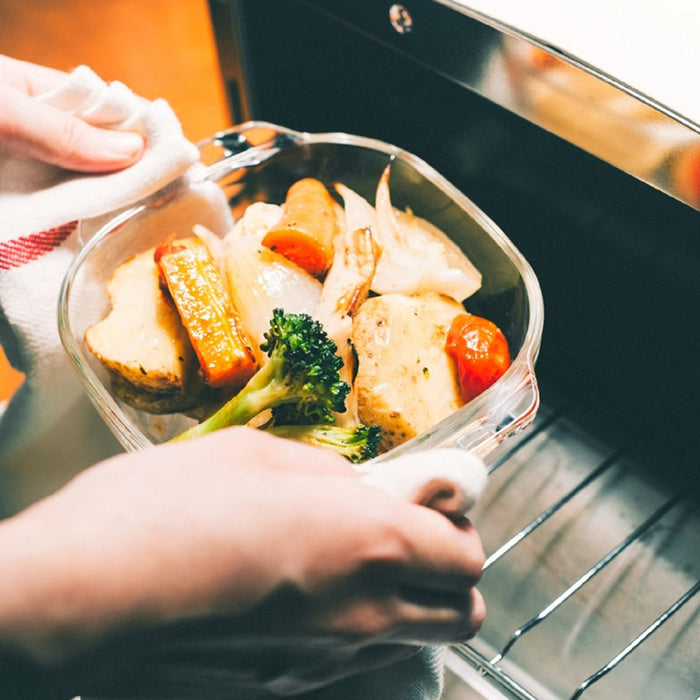 Hario Japan Heat Resistant Glass Toaster Dish Set of 6 - 400ml Capacity-Kiichin - The #1 Place for Japanese Goods in Your Hand!