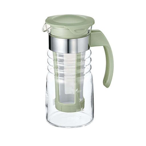 Hario Mini Cold Brew Tea Pot HCC-7-SG 700ML Smoky Green Heat-Resistant-Kiichin - The #1 Place for Japanese Goods in Your Hand!
