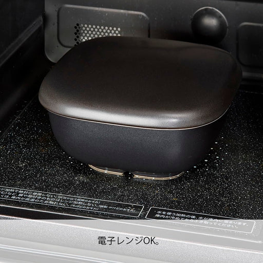 Hario Rice Pot 2C Black Microwave Safe Japan Go-2B-Kiichin - The #1 Place for Japanese Goods in Your Hand!