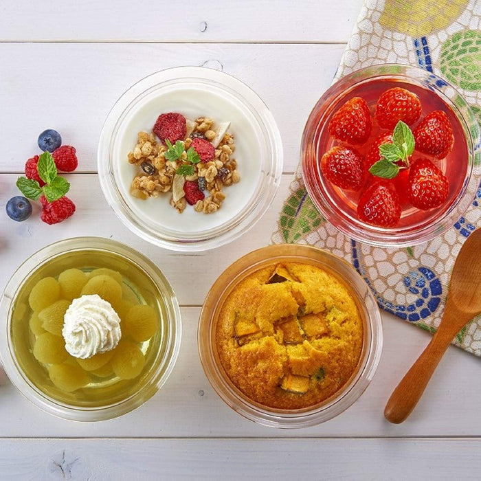 Hario HSB-2812 Heat Resistant Glass Salad Bowl Set of 4-Kiichin - The #1 Place for Japanese Goods in Your Hand!