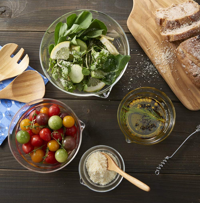 Hario KB-2518 Heat Resistant Glass Bowl Set 4pc Japan-Kiichin - The #1 Place for Japanese Goods in Your Hand!