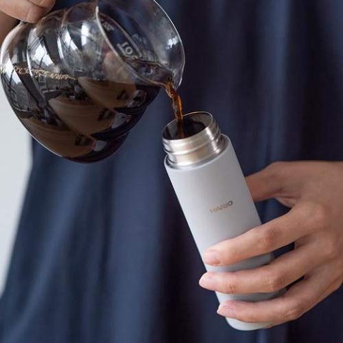 Hario SSB-140-GR 140ml Steel Bottle Gray-Kiichin - The #1 Place for Japanese Goods in Your Hand!