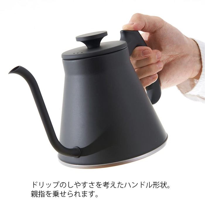 Hario V60 Drip Kettle Gas-IH Compatible 800ml VKF-120-MB-Kiichin - The #1 Place for Japanese Goods in Your Hand!