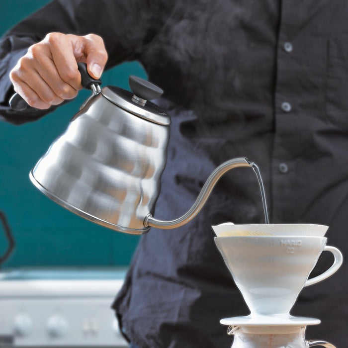 Hario V60 Drip Kettle Gas/Ih Compatible 600Ml Silver - VKB-100HSV-Kiichin - The #1 Place for Japanese Goods in Your Hand!