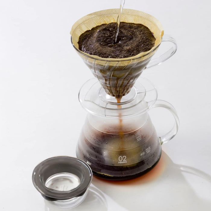 Hario V60 Glass Server 600ml 2-5Cups Microwave Safe XGSR-60-TB-Kiichin - The #1 Place for Japanese Goods in Your Hand!