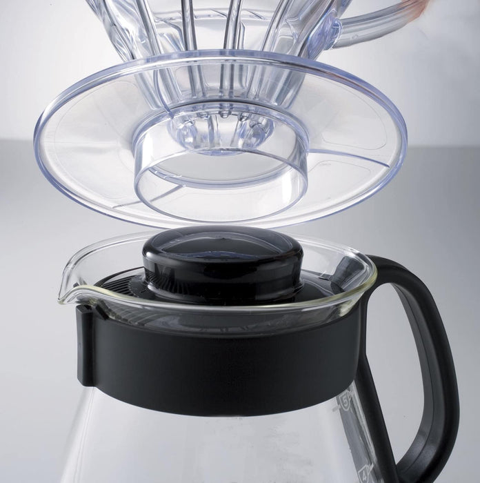 Hario V60 Range Server 360Ml Black - Japanese Made Xvd-36B-Kiichin - The #1 Place for Japanese Goods in Your Hand!