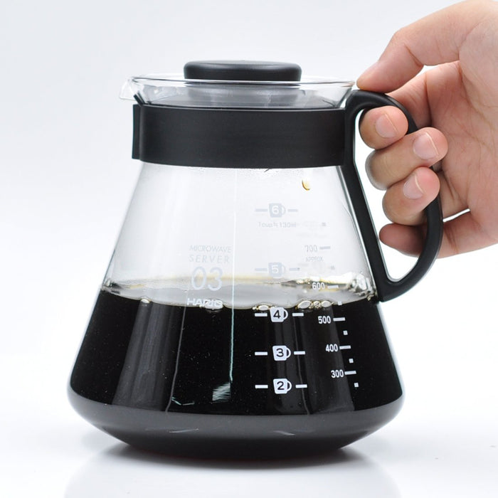 Hario V60 Range Server 800Ml Black - Authentic Japanese Craftsmanship-Kiichin - The #1 Place for Japanese Goods in Your Hand!