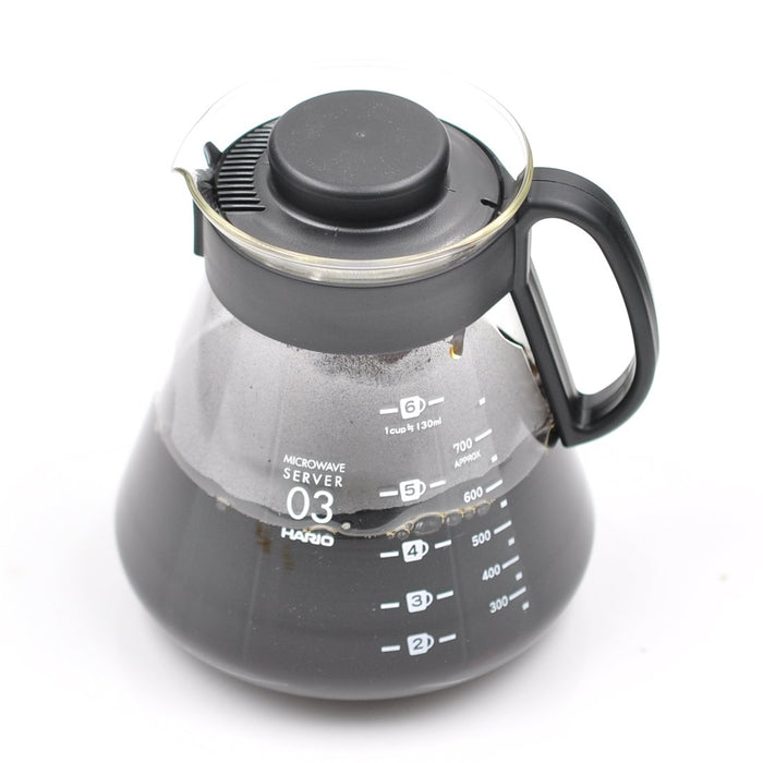 Hario V60 Range Server 800Ml Black - Authentic Japanese Craftsmanship-Kiichin - The #1 Place for Japanese Goods in Your Hand!