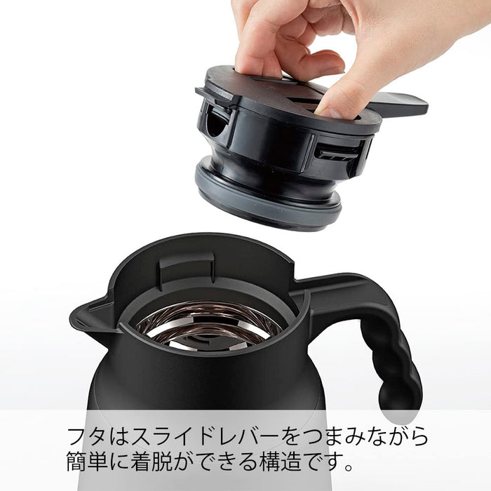 Hario V60 Stainless Steel Server 600ml - 600 Storage Capacity - Black-Kiichin - The #1 Place for Japanese Goods in Your Hand!