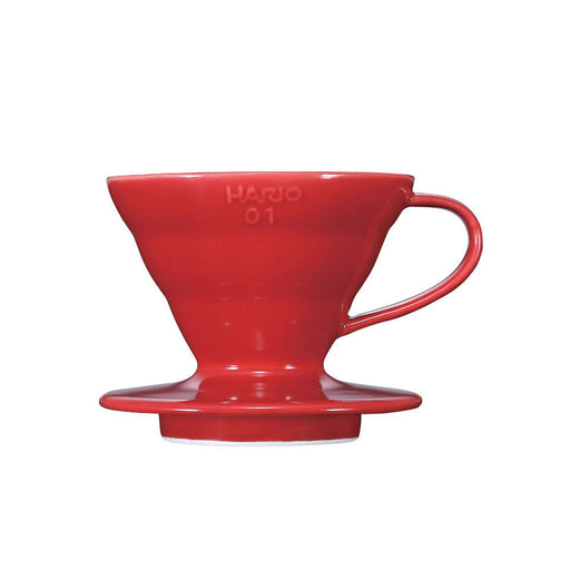 Hario V60 Ceramic Red Coffee Dripper 01 - Japanese Design - 1-2 Cup Capacity-Kiichin - The #1 Place for Japanese Goods in Your Hand!