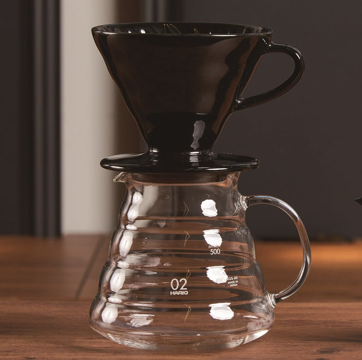 Hario V60 Coffee Dripper KDC-02-B 400ML Black-Kiichin - The #1 Place for Japanese Goods in Your Hand!