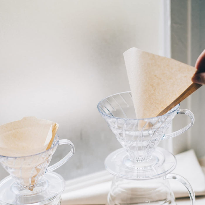 Hario V60 Transparent Dripper 03 Clear VDR-03-T 1-6 Cups Coffee Japan-Kiichin - The #1 Place for Japanese Goods in Your Hand!