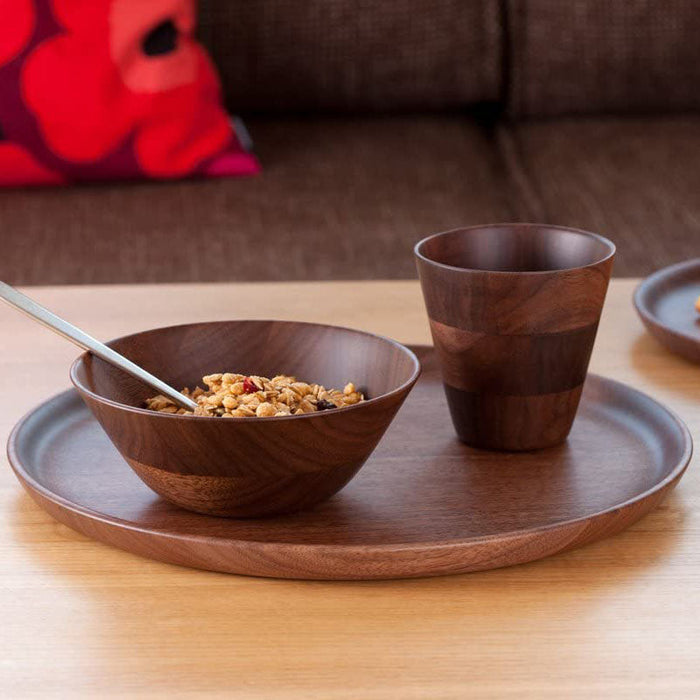 Hikiyose Wooden Soba Choko Cup - Premium Walnut Design-Kiichin - The #1 Place for Japanese Goods in Your Hand!