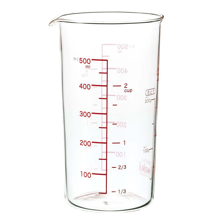 Iwaki 500ml Heat Resistant Glass Measuring Cup-Kiichin - The #1 Place for Japanese Goods in Your Hand!