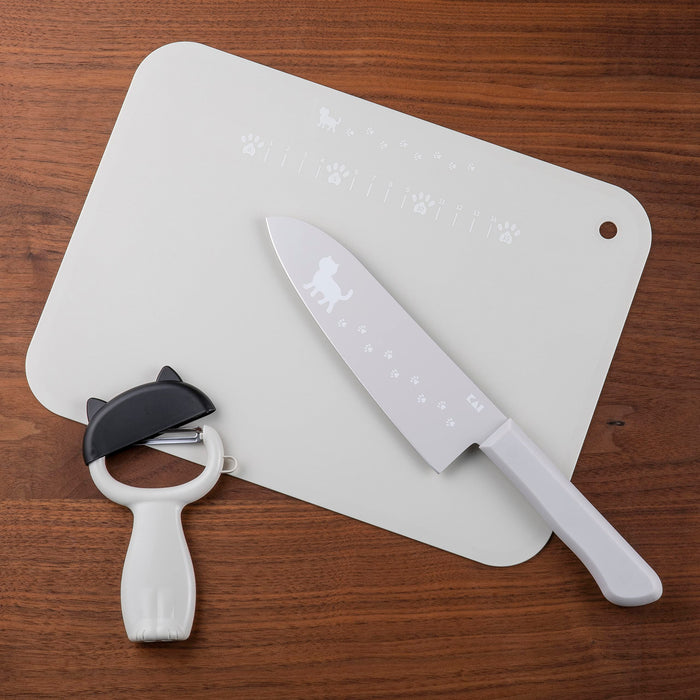 Kai Santoku Knife 165mm AB5805 Warm Gray-Kiichin - The #1 Place for Japanese Goods in Your Hand!