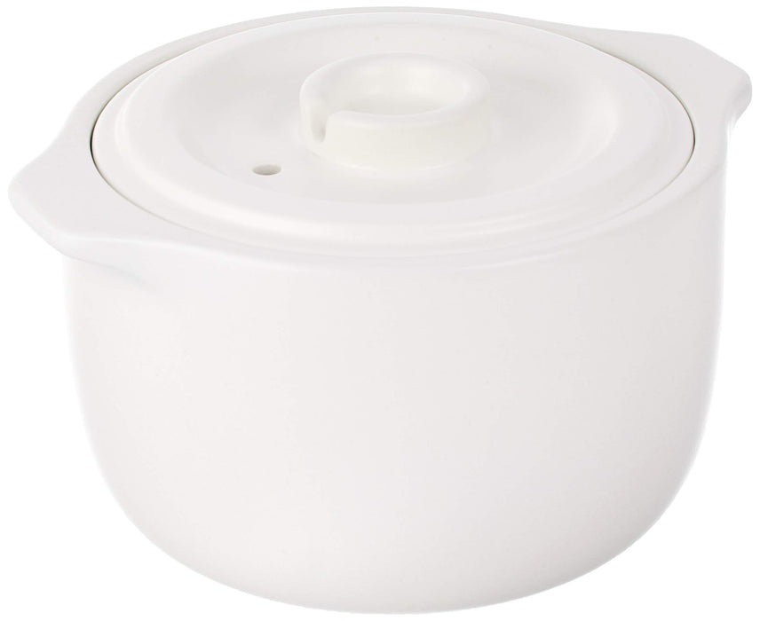 Kinto 2Cup Japan White Clay Pot Rice Cooker 25194 - Authentic Japanese Cooking-Kiichin - The #1 Place for Japanese Goods in Your Hand!