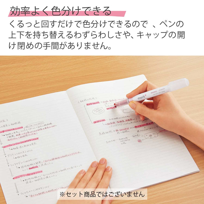 Kokuyo Japan Highlighter Pen Set - 2 Colors, Pack of 3-Kiichin - The #1 Place for Japanese Goods in Your Hand!