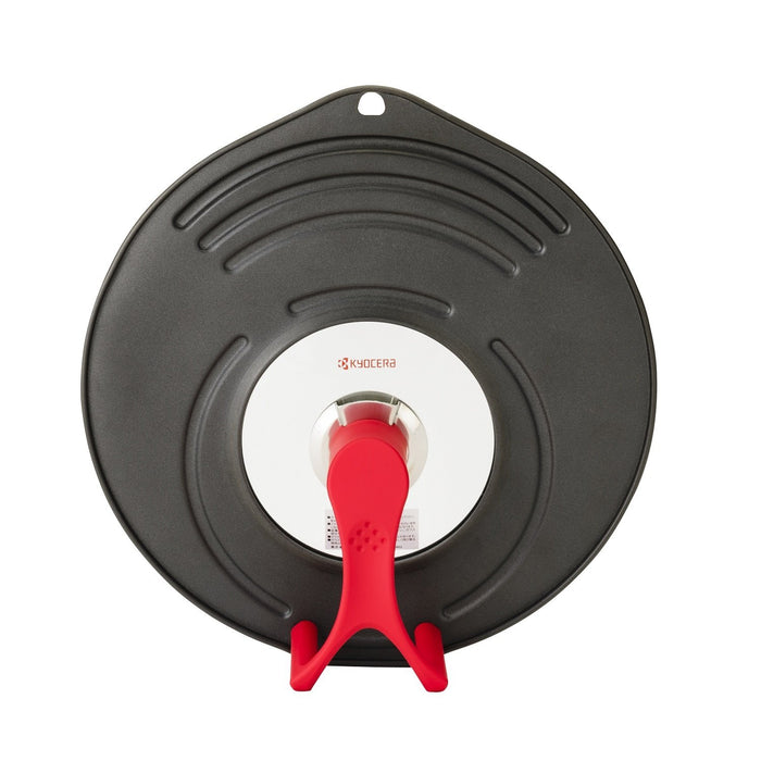 Kyocera Japan Frying Pan Lid - Glass Window Steam Vent - 20-24Cm 26Cm 28Cm - FC-08A-Brd-Kiichin - The #1 Place for Japanese Goods in Your Hand!