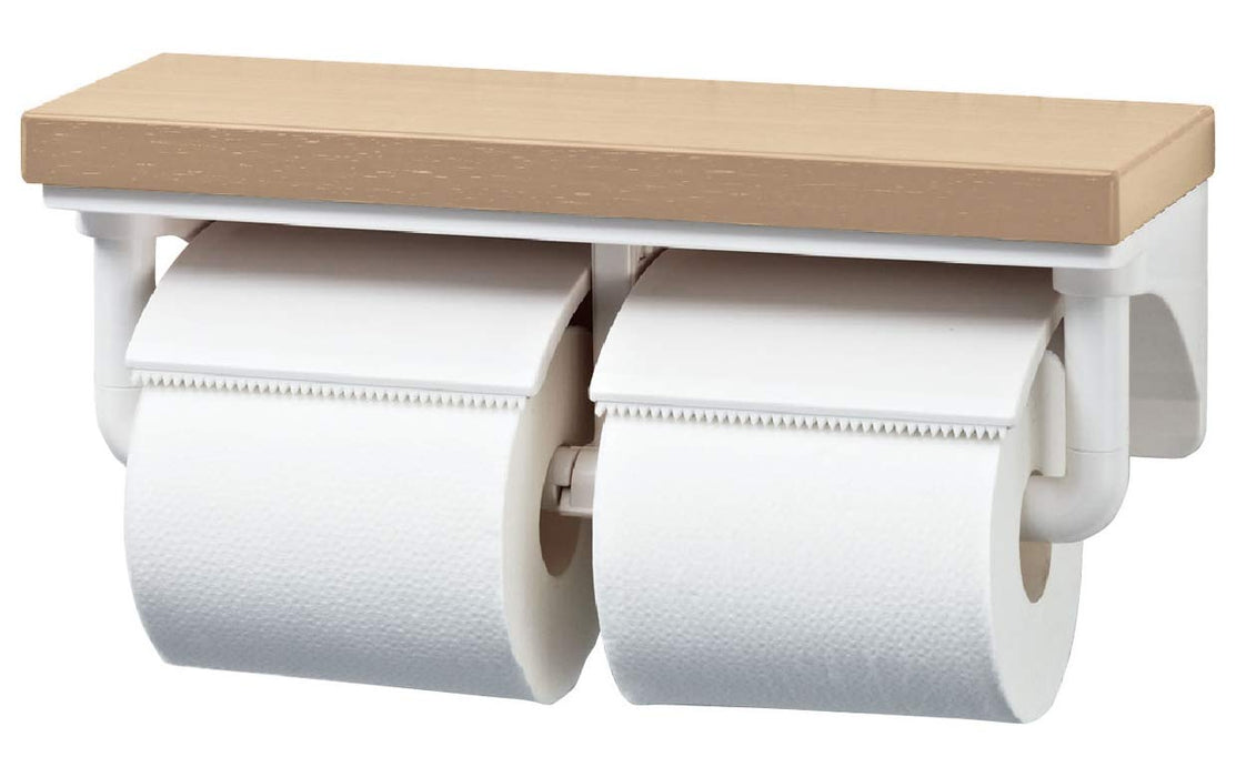 Lixil Inax Double Paper Roller with Shelves - Kurie Pail CF-AA64KU/LP-Kiichin - The #1 Place for Japanese Goods in Your Hand!