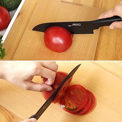 Mac Santoku Knife 16cm Black-Kiichin - The #1 Place for Japanese Goods in Your Hand!