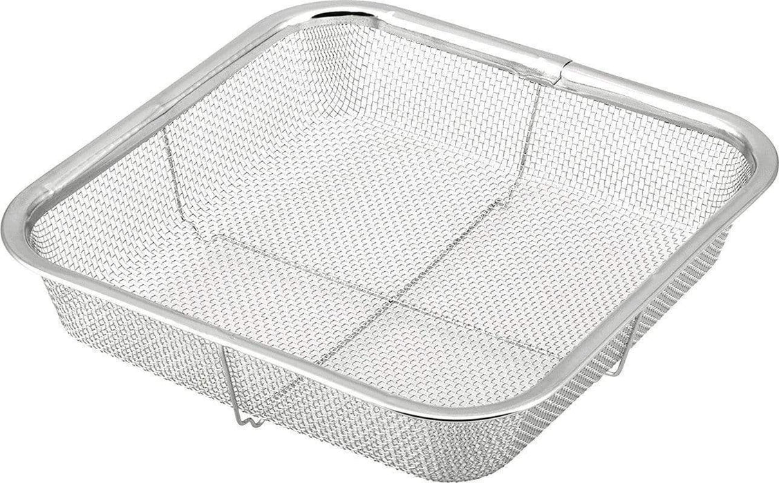 Minex 20cm Stainless Steel Square Mesh Colander - Efficient Kitchen Strainer-Kiichin - The #1 Place for Japanese Goods in Your Hand!