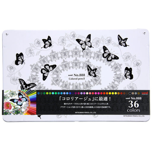 Mitsubishi Pencil 36-Color Colored Pencils - K88836C-Kiichin - The #1 Place for Japanese Goods in Your Hand!