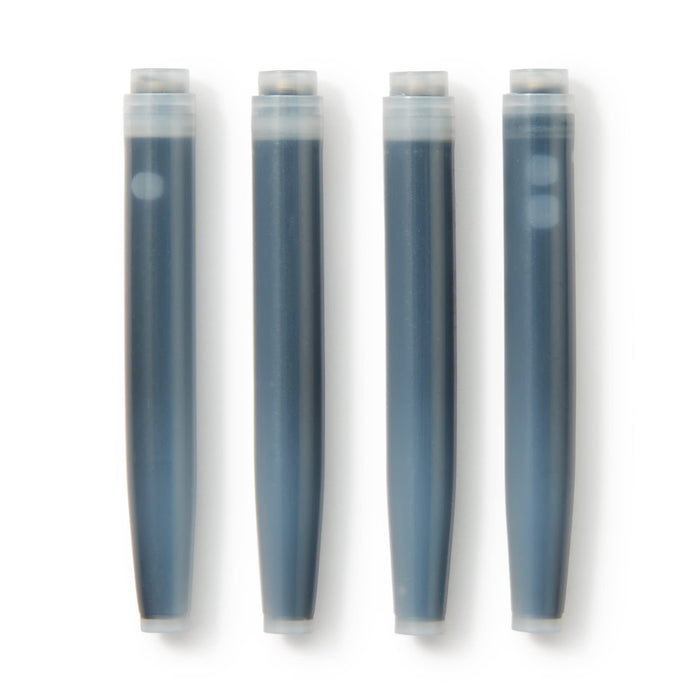 Mujirushi Ryohin Black Fountain Pen Cartridge 4Pcs-Kiichin - The #1 Place for Japanese Goods in Your Hand!