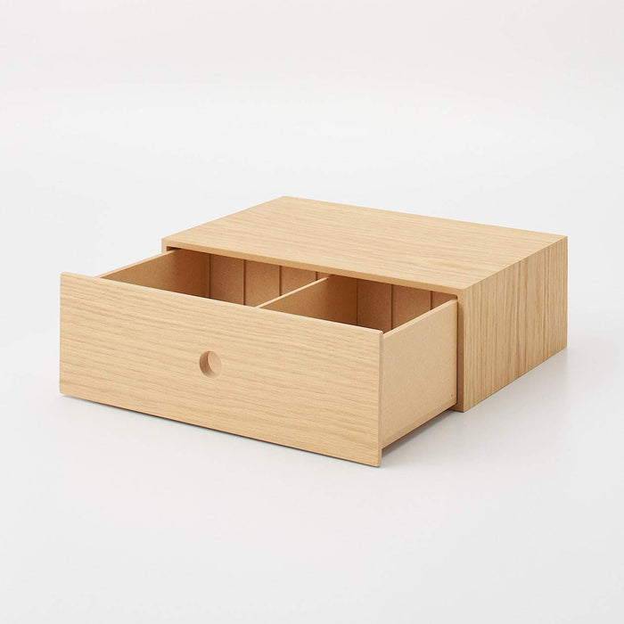 Mujirushi Ryohin Wooden Small Storage - 1 Tier Japan 25.2X17X8.4Cm-Kiichin - The #1 Place for Japanese Goods in Your Hand!
