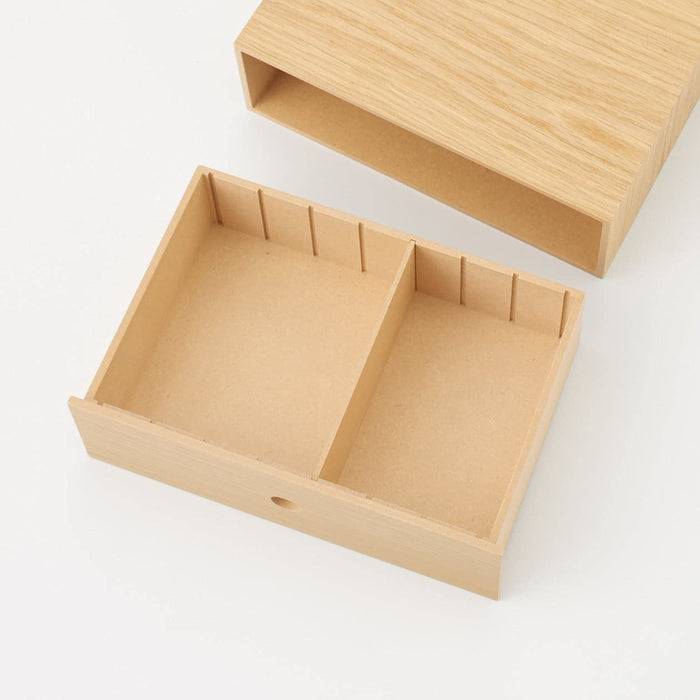Mujirushi Ryohin Wooden Small Storage - 1 Tier Japan 25.2X17X8.4Cm-Kiichin - The #1 Place for Japanese Goods in Your Hand!