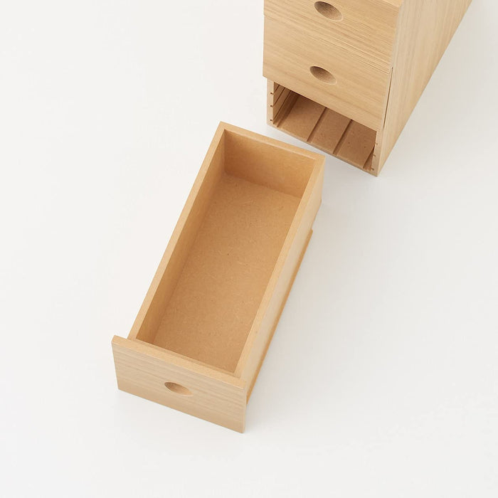 Compact 3 Tier Wooden Storage by Mujirushi Ryohin - 8.4X17X25.2Cm | 82603323-Kiichin - The #1 Place for Japanese Goods in Your Hand!