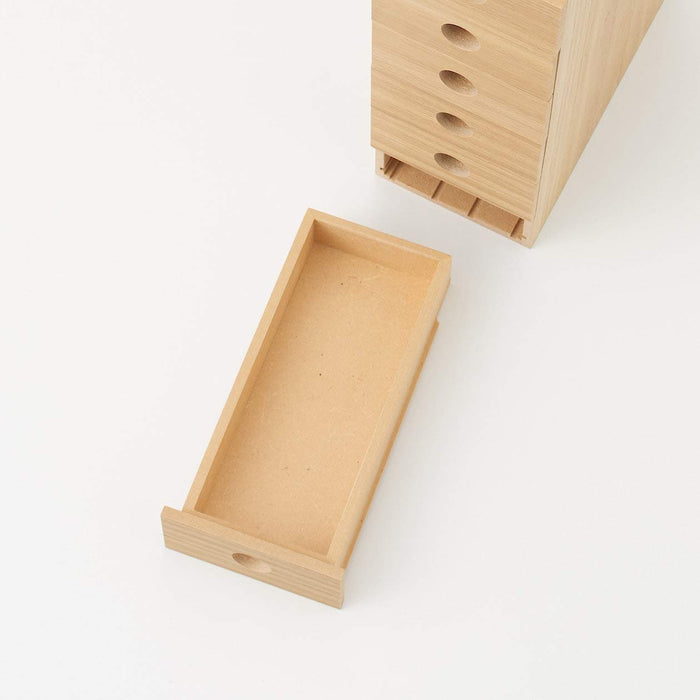 Mujirushi Ryohin 82603330 6-Tier Wooden Small Storage - Compact and Stylish Organizer-Kiichin - The #1 Place for Japanese Goods in Your Hand!