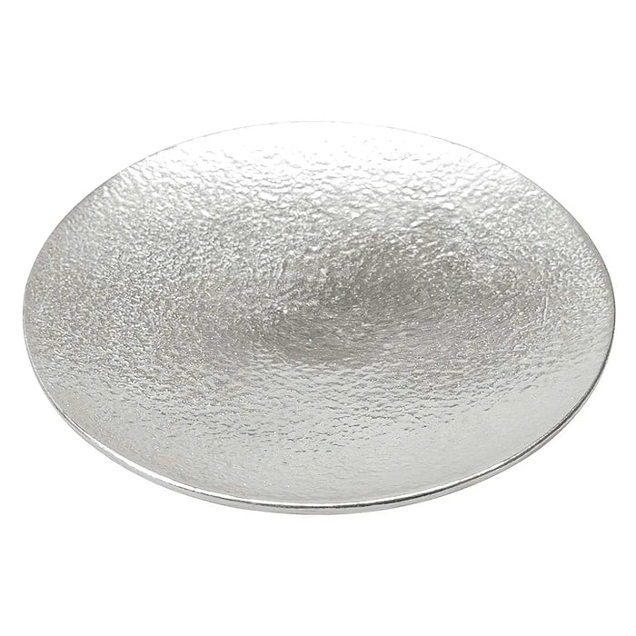 Nousaku Tinware Small Plate Maru - Exquisite and Functional Tableware for Every Occasion-Kiichin - The #1 Place for Japanese Goods in Your Hand!