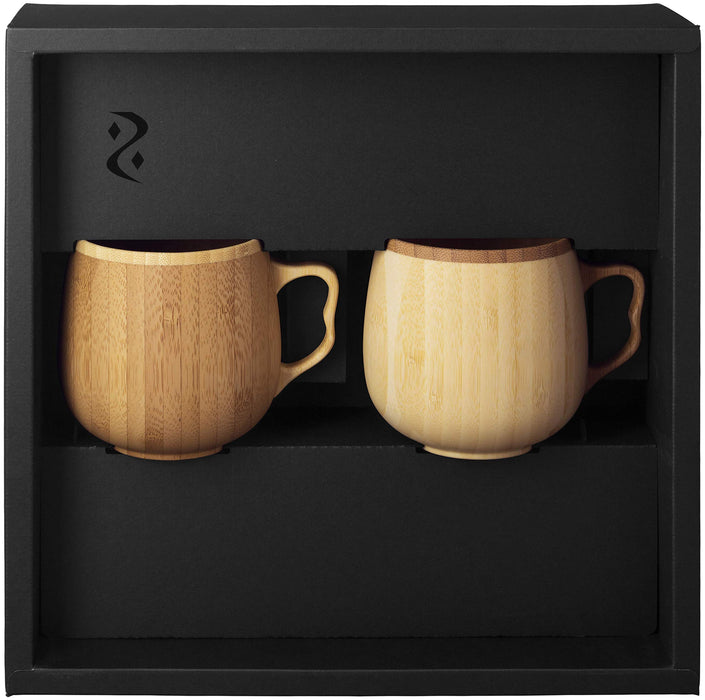 Riveret Cafe Au Lait Mug Cup Set - 350ml, Japan, Dishwasher Safe, White/Brown-Kiichin - The #1 Place for Japanese Goods in Your Hand!