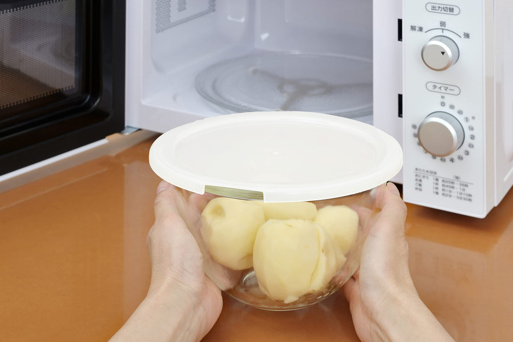 Set of 2 Hario Heat-Resistant Glass Bowls w/ Lid-Kiichin - The #1 Place for Japanese Goods in Your Hand!