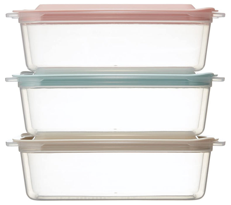 Skater 700Ml Set Of 3 Storage Containers - Japan Made Microwave & Dishwasher Safe-Kiichin - The #1 Place for Japanese Goods in Your Hand!