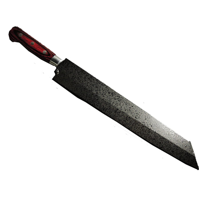 Takayuki Sakai Damascus 33-Layer Knife Yanagi Blade 270mm Black Coating Sheath-Kiichin - The #1 Place for Japanese Goods in Your Hand!