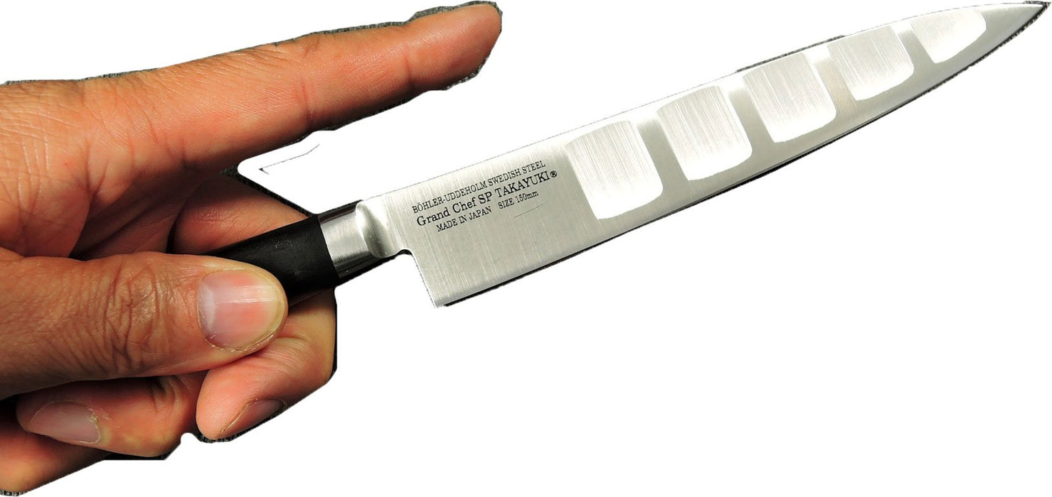 Takayuki Sakai Grand Chef 150mm 10204 Petty Knife (Salmon On Front)-Kiichin - The #1 Place for Japanese Goods in Your Hand!