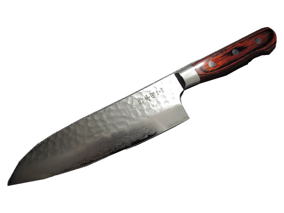 Takayuki Sakai Hammered Damascus VG10 Santoku 180mm-Kiichin - The #1 Place for Japanese Goods in Your Hand!