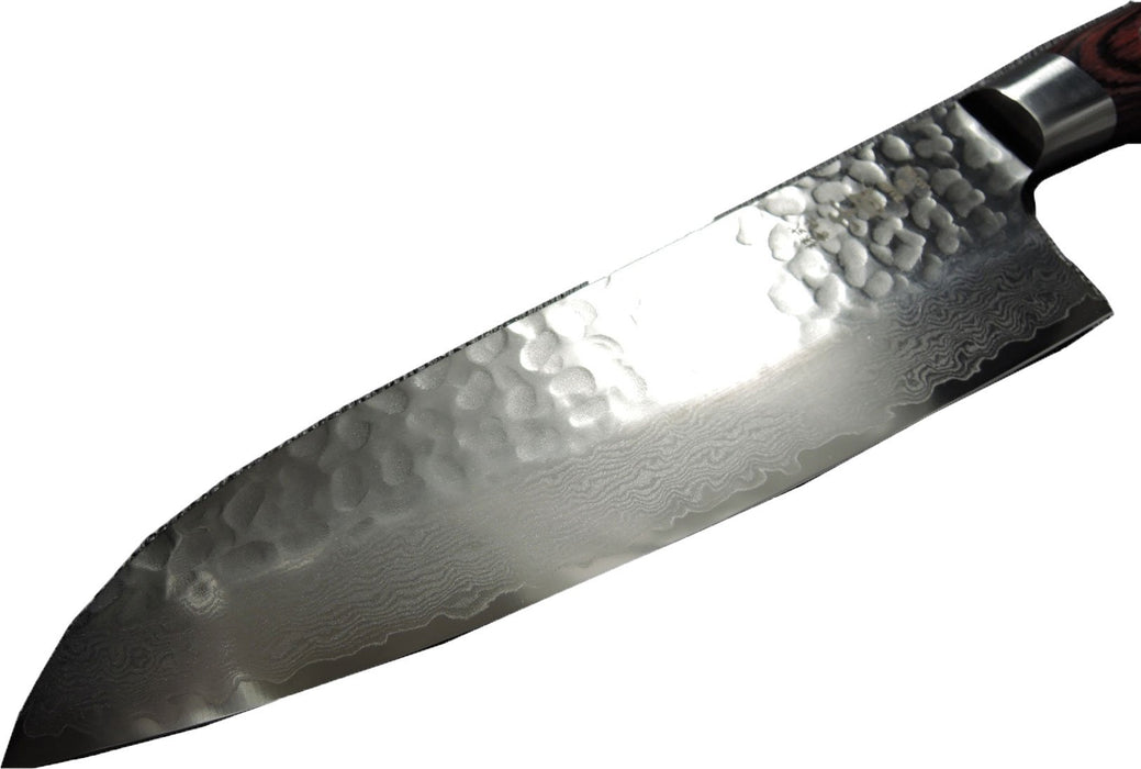 Takayuki Sakai Hammered Damascus VG10 Santoku 180mm-Kiichin - The #1 Place for Japanese Goods in Your Hand!