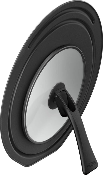 Thermos Japan Folding Stand Frying Pan Lid 26/28Cm Black - Kld-001 Bk-Kiichin - The #1 Place for Japanese Goods in Your Hand!